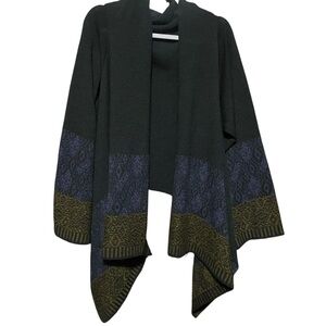 Catherine Andre Clara Wrap Cardigan Alpaca Wool Acrylic Fall Office Cozy Sz S/M